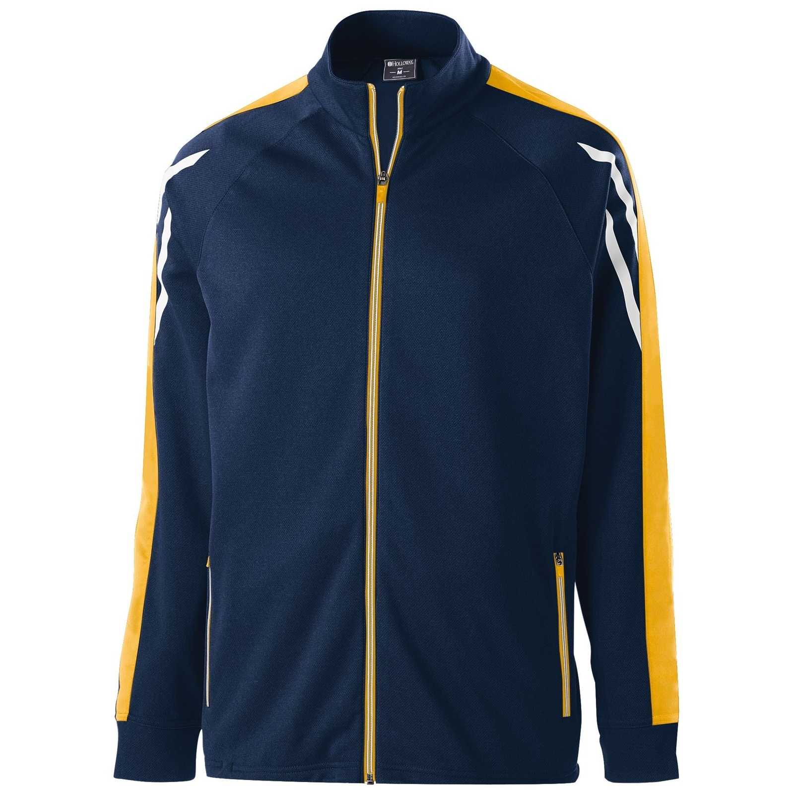 Holloway 229568 Flux Jacket - Navy Light Gold White - HIT a Double
