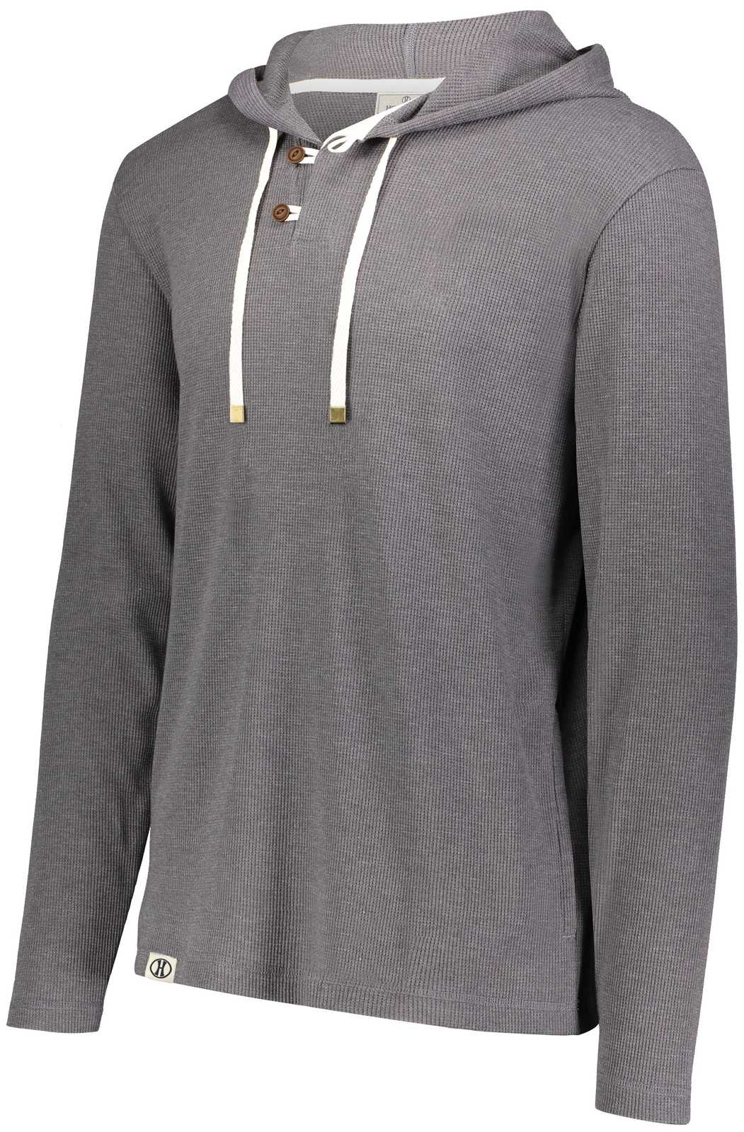 Holloway 229578 Coast Hoodie - Carbon Heather - HIT a Double