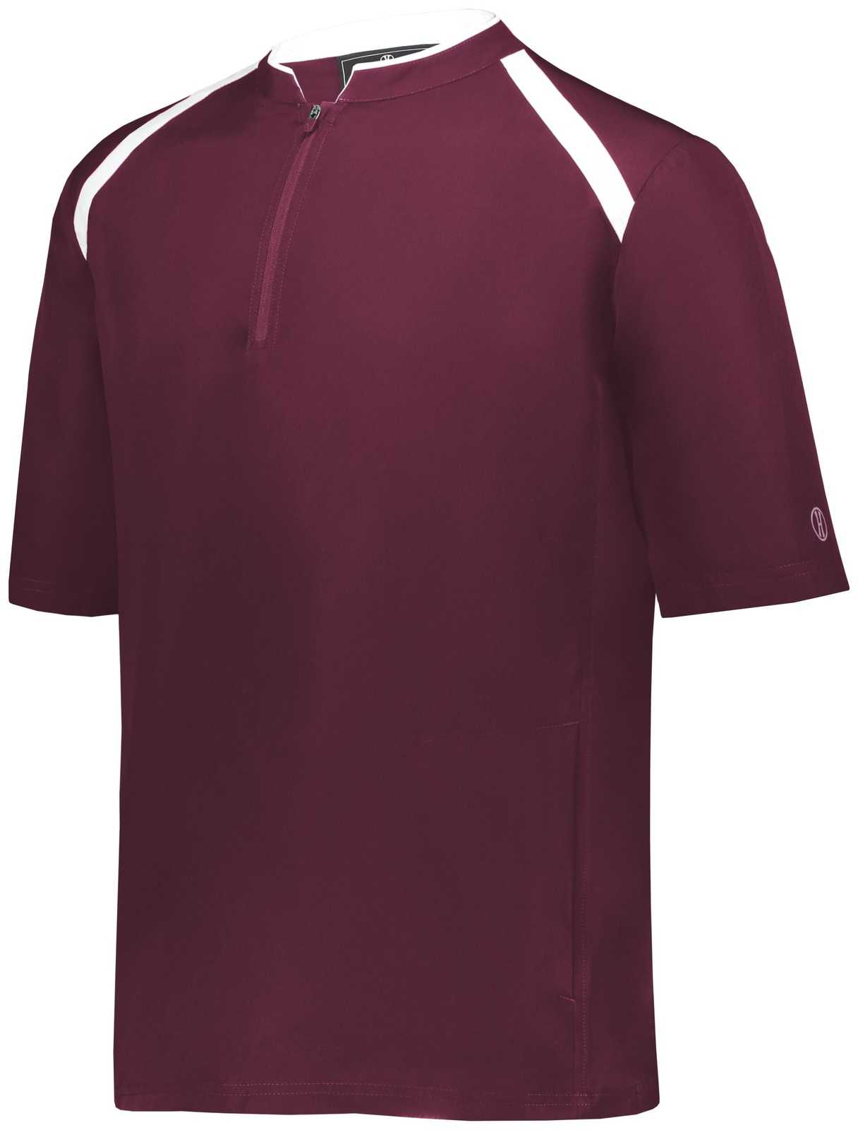 Holloway 229581 Clubhouse Pullover - Maroon White - HIT a Double