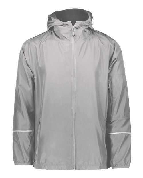 Holloway 229582 Packable Hooded Jacket - Athletic Gray - HIT a Double