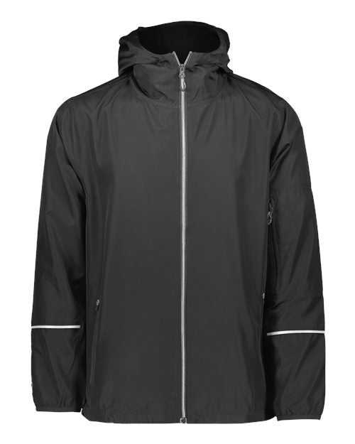 Holloway 229582 Packable Hooded Jacket - Black - HIT a Double