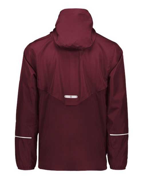 Holloway 229582 Packable Hooded Jacket - Maroon - HIT a Double