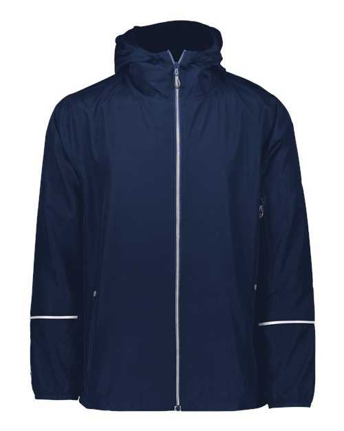 Holloway 229582 Packable Hooded Jacket - Navy - HIT a Double
