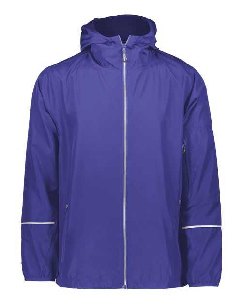 Holloway 229582 Packable Hooded Jacket - Purple - HIT a Double