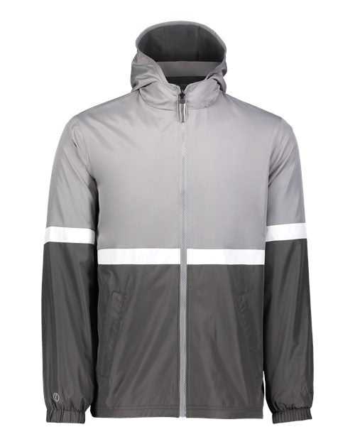 Holloway 229587 Turnabout Reversible Hooded Jacket - Athletic Gray Carbon - HIT a Double