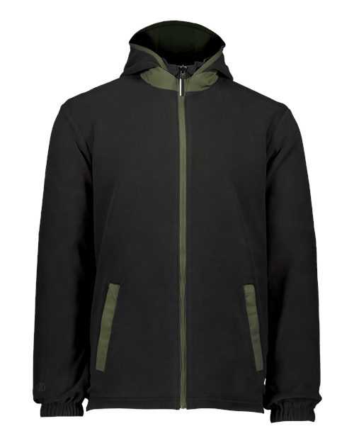 Holloway 229587 Turnabout Reversible Hooded Jacket - Olive Black - HIT a Double