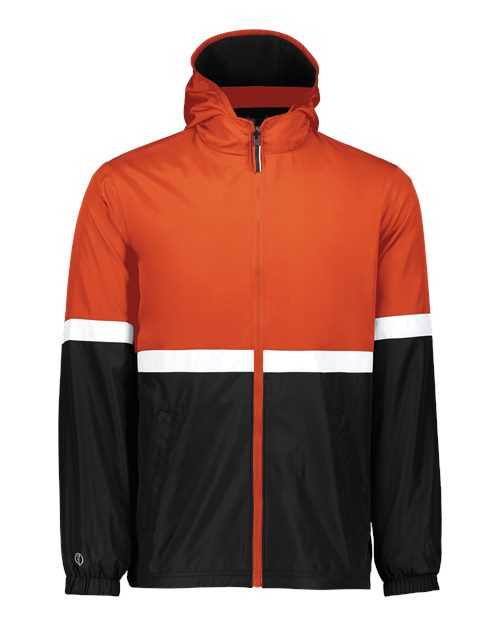 Holloway 229587 Turnabout Reversible Hooded Jacket - Orange Black - HIT a Double