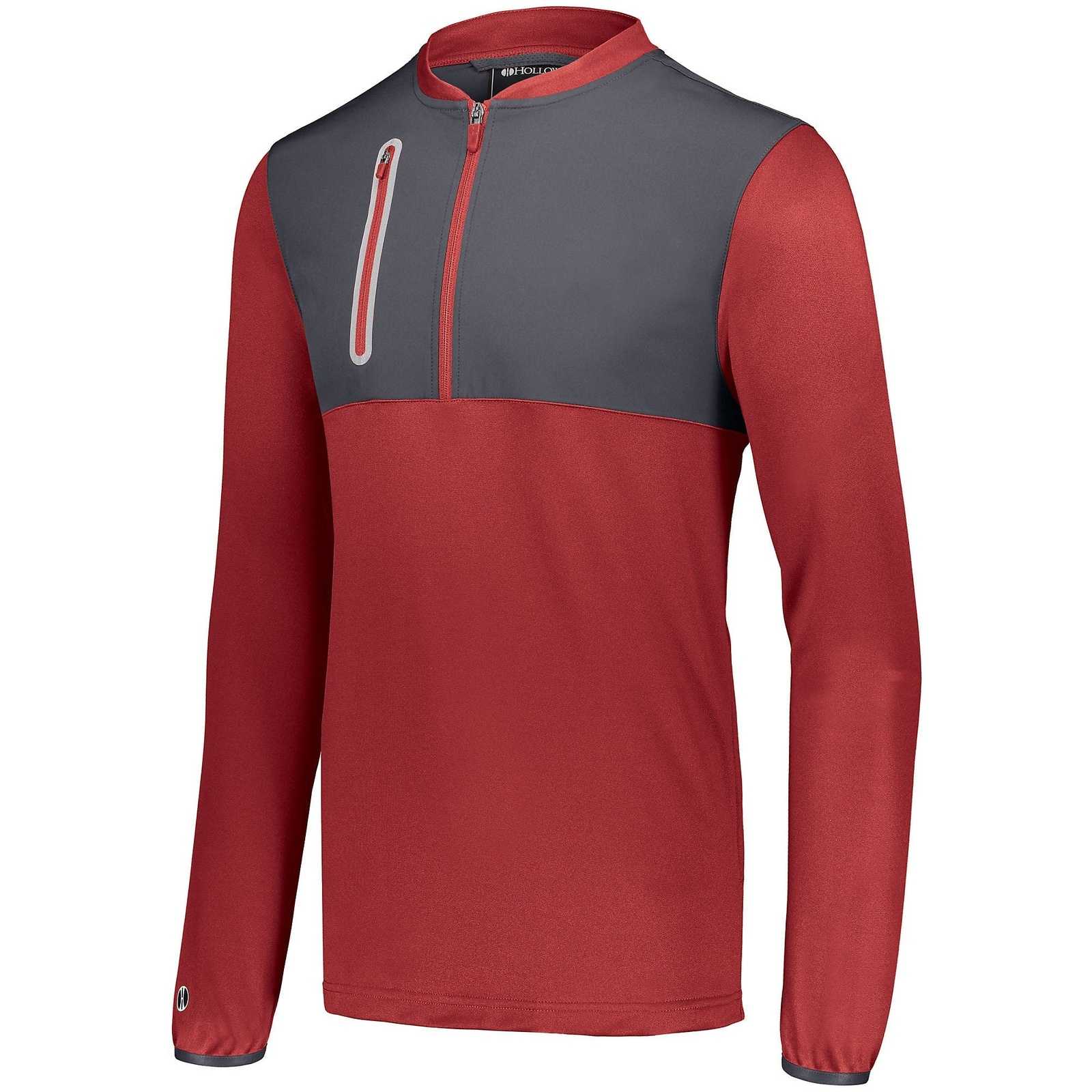 Holloway 229596 Weld Hybrid Pullover - Scarlet Carbon - HIT a Double