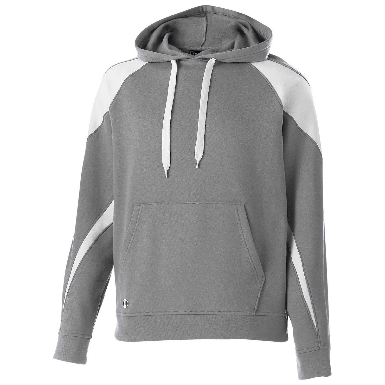 Holloway 229646 Youth Prospect Hoodie - Charcoal Heather White - HIT a Double