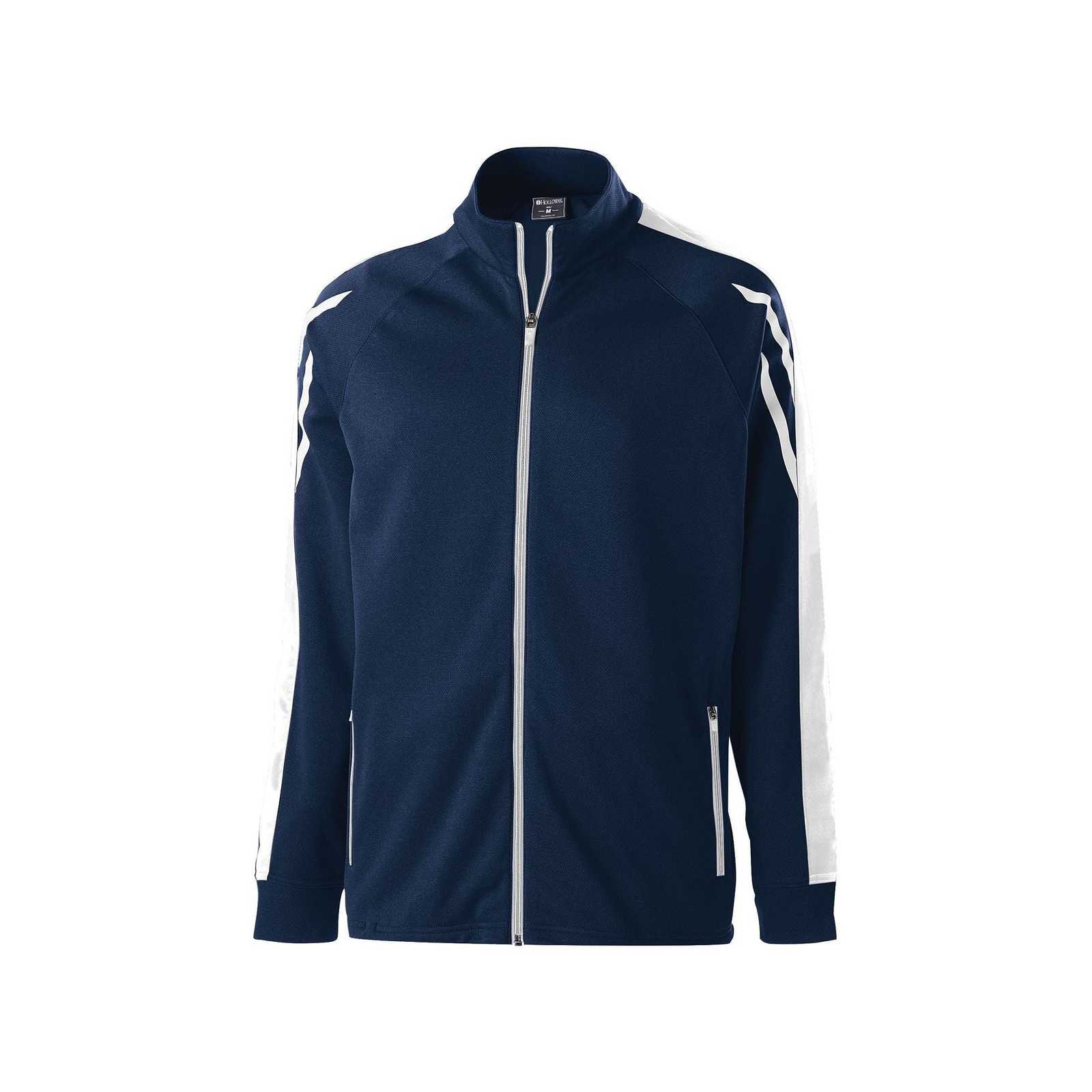 Holloway 229668 Youth Flux Jacket - Navy White White - HIT a Double