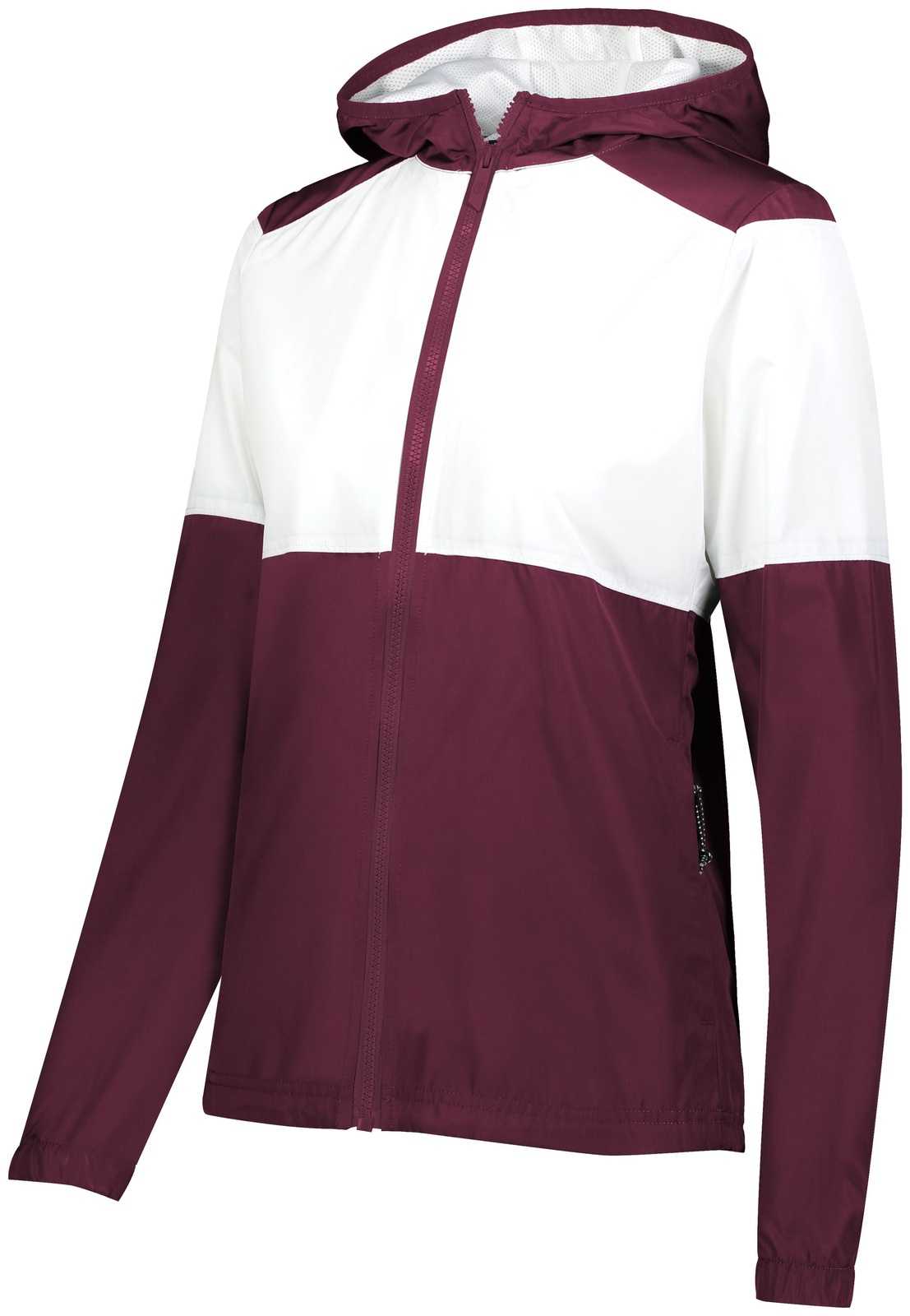 Holloway 229728 Ladies SeriesX Jacket - Maroon White - HIT a Double