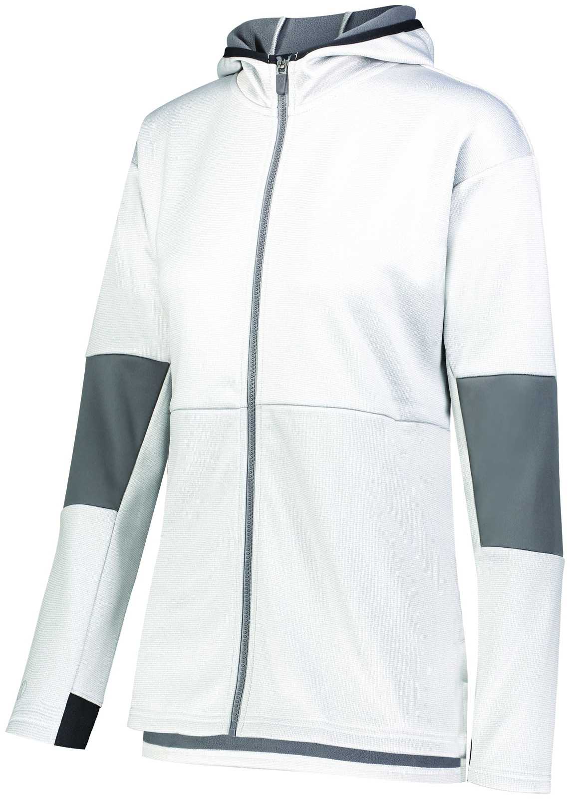 Holloway 229737 Ladies Sof-Stretch Jacket - White Print Carbon - HIT a Double