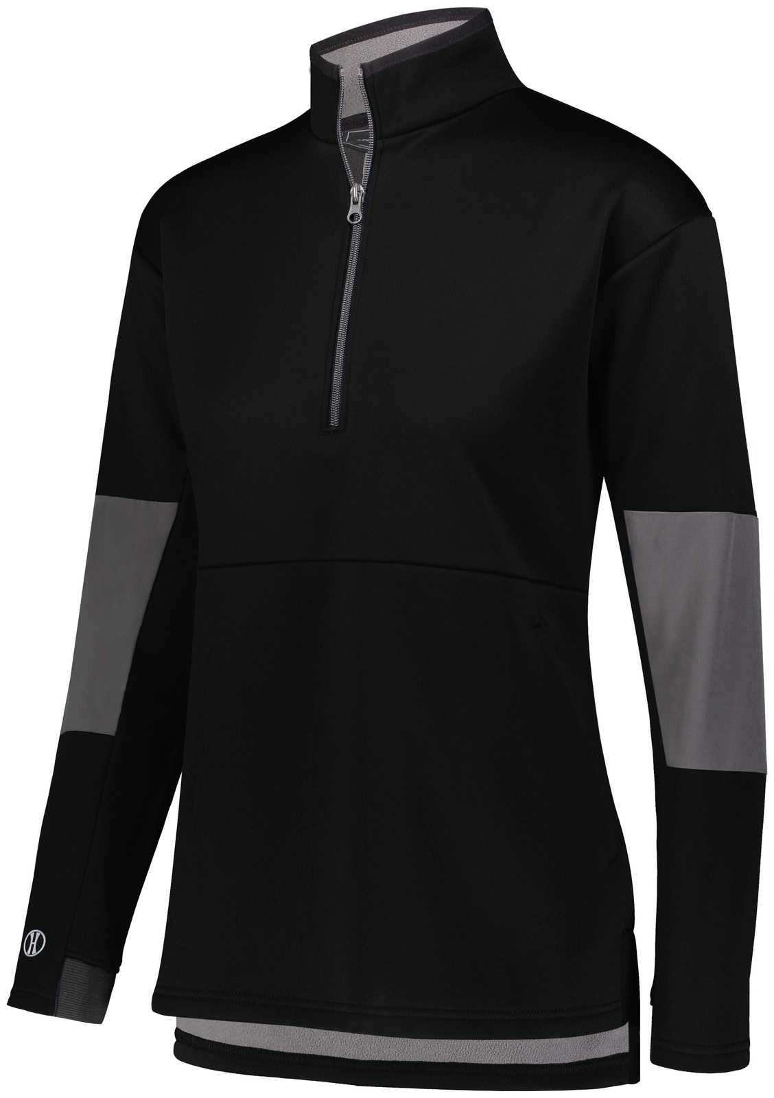 Holloway 229738 Ladies Sof-Stretch Pullover - Black Carbon - HIT a Double