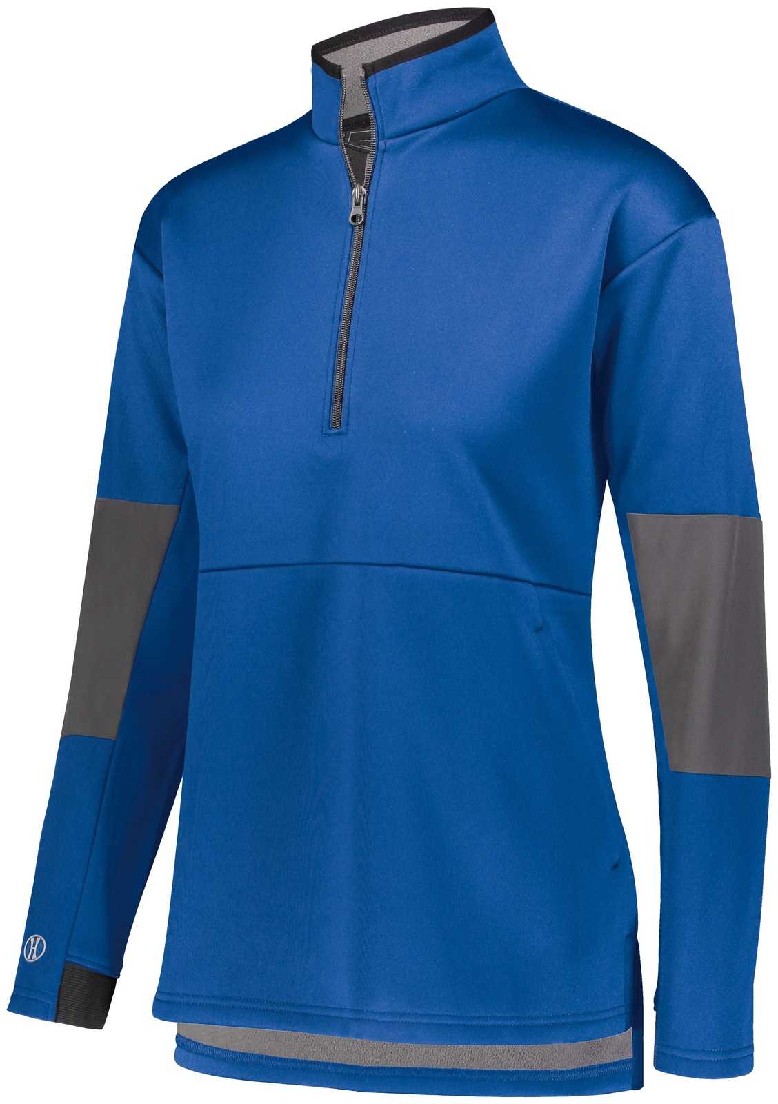 Holloway 229738 Ladies Sof-Stretch Pullover - Royal Carbon - HIT a Double