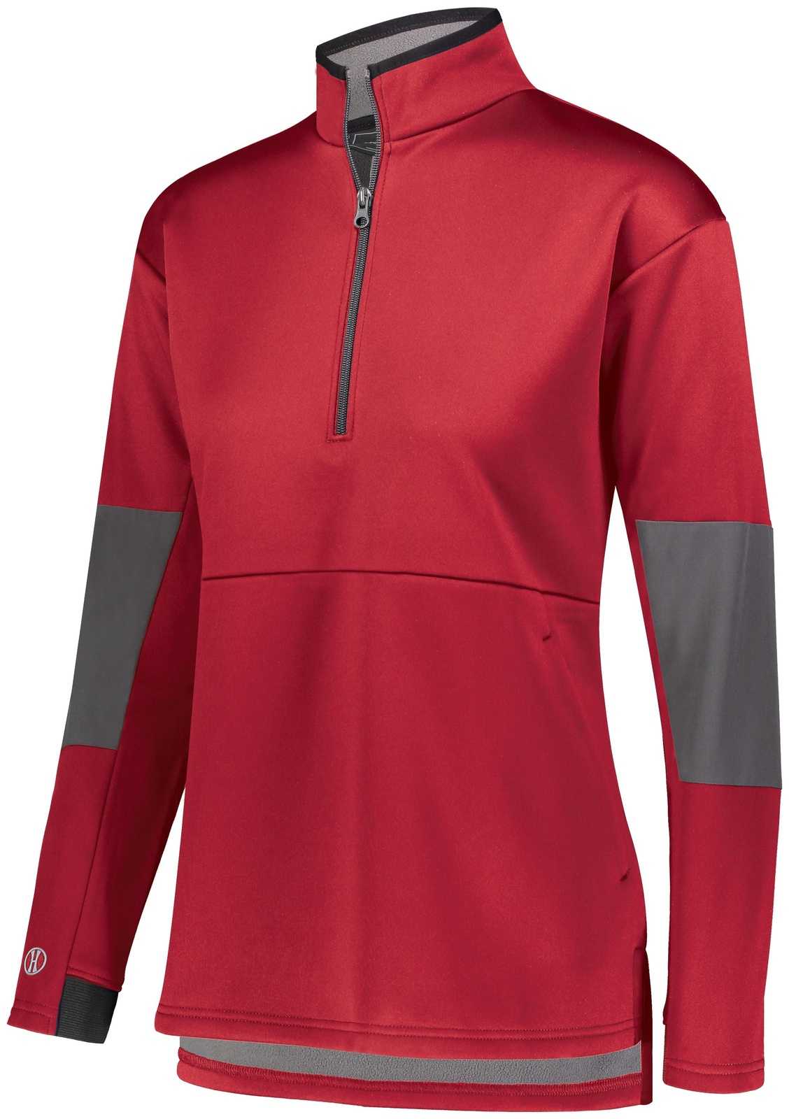 Holloway 229738 Ladies Sof-Stretch Pullover - Scarlet Carbon - HIT a Double