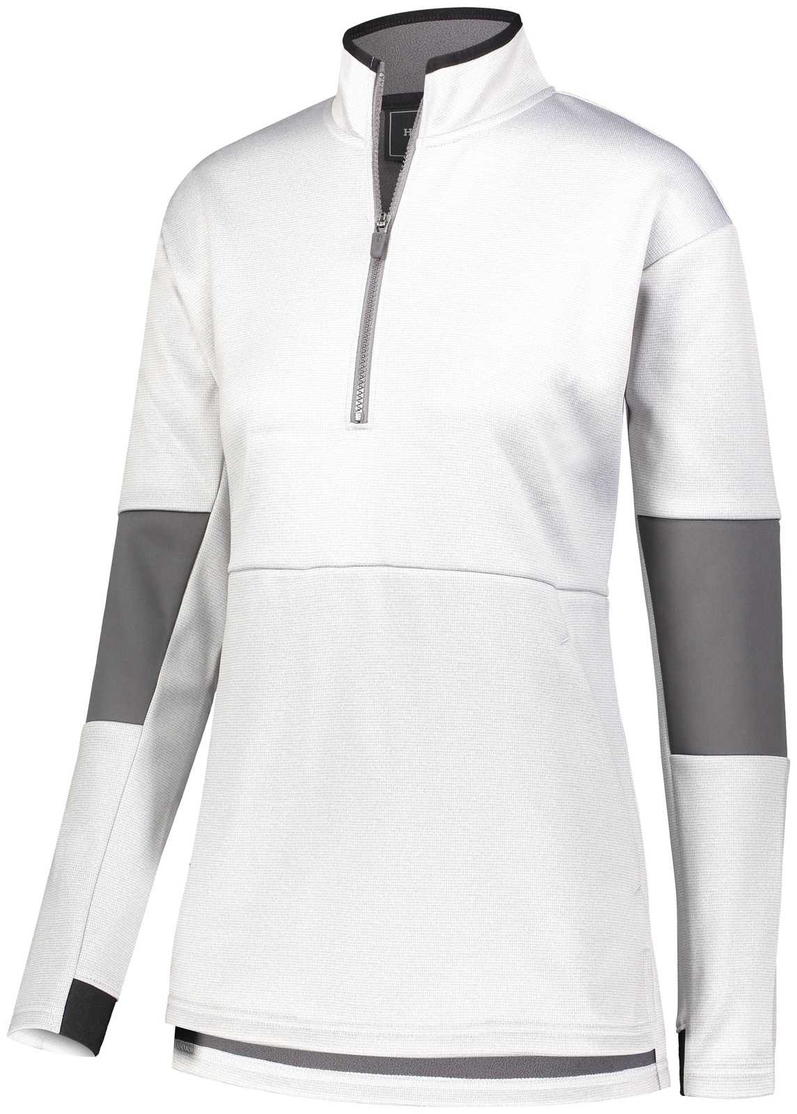 Holloway 229738 Ladies Sof-Stretch Pullover - White Print Carbon - HIT a Double