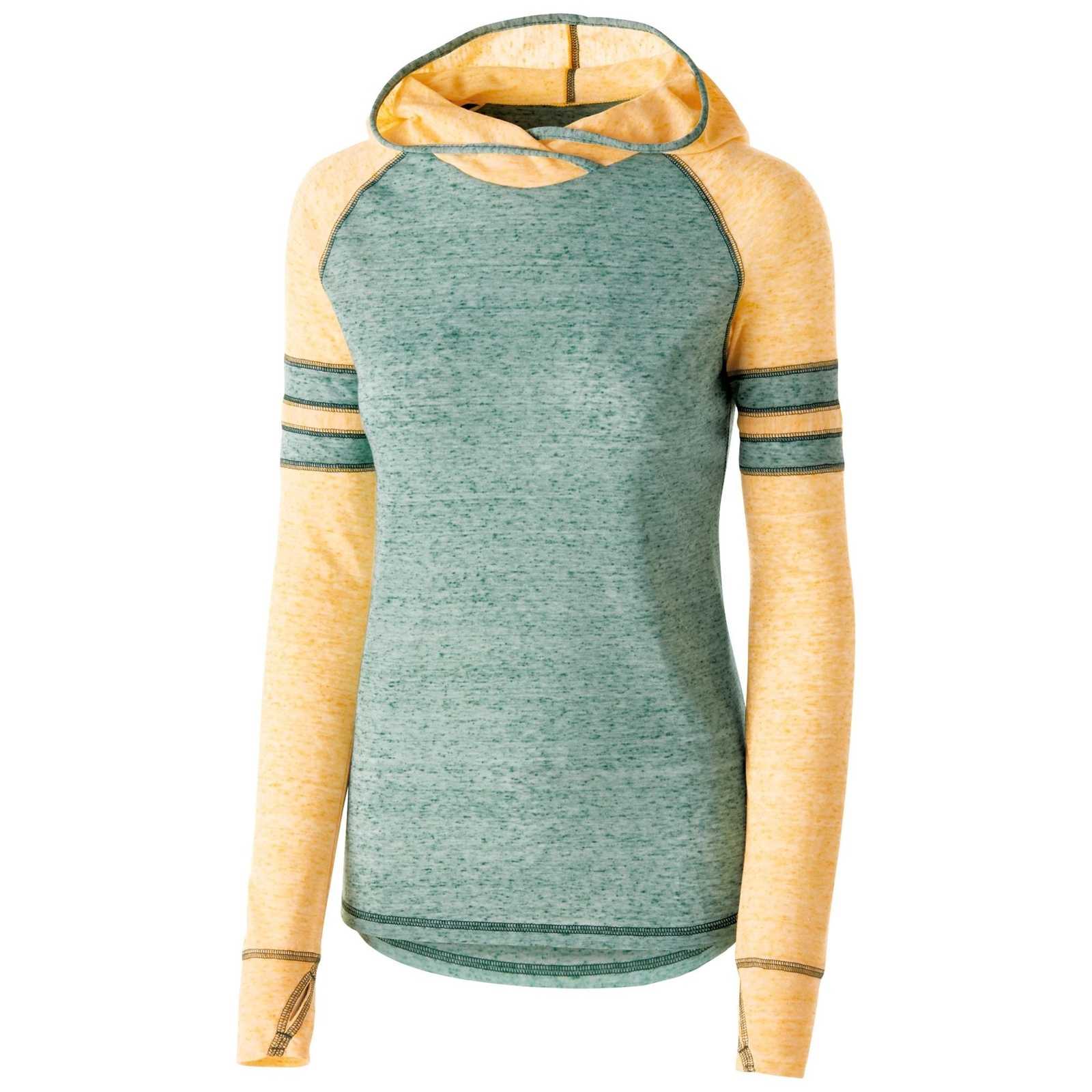 Holloway 229749 Ladies Advocate Hoodie - Forest Light Gold - HIT a Double