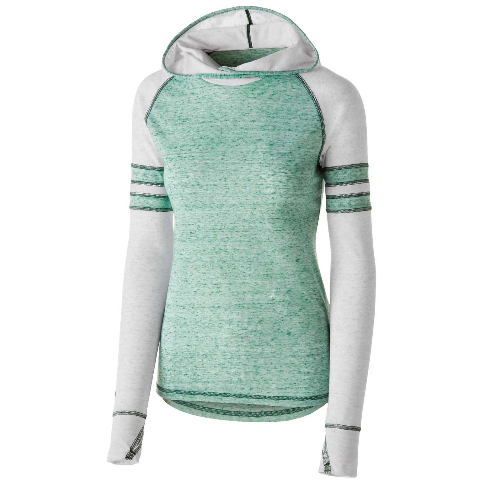 Holloway 229749 Ladies Advocate Hoodie - Forest Silver - HIT a Double