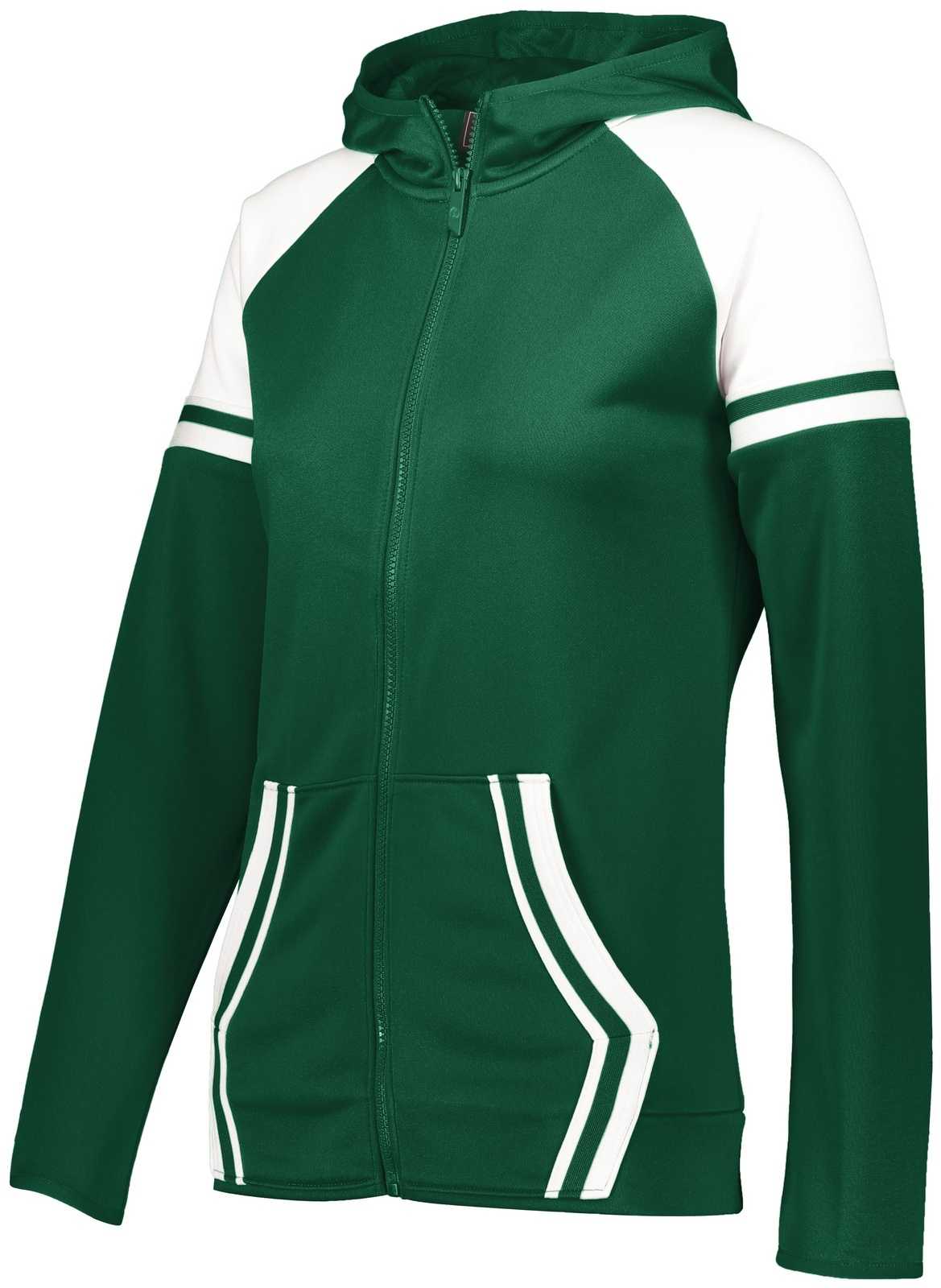 Holloway 229761 Ladies Retro Grade Jacket - Forest White - HIT a Double
