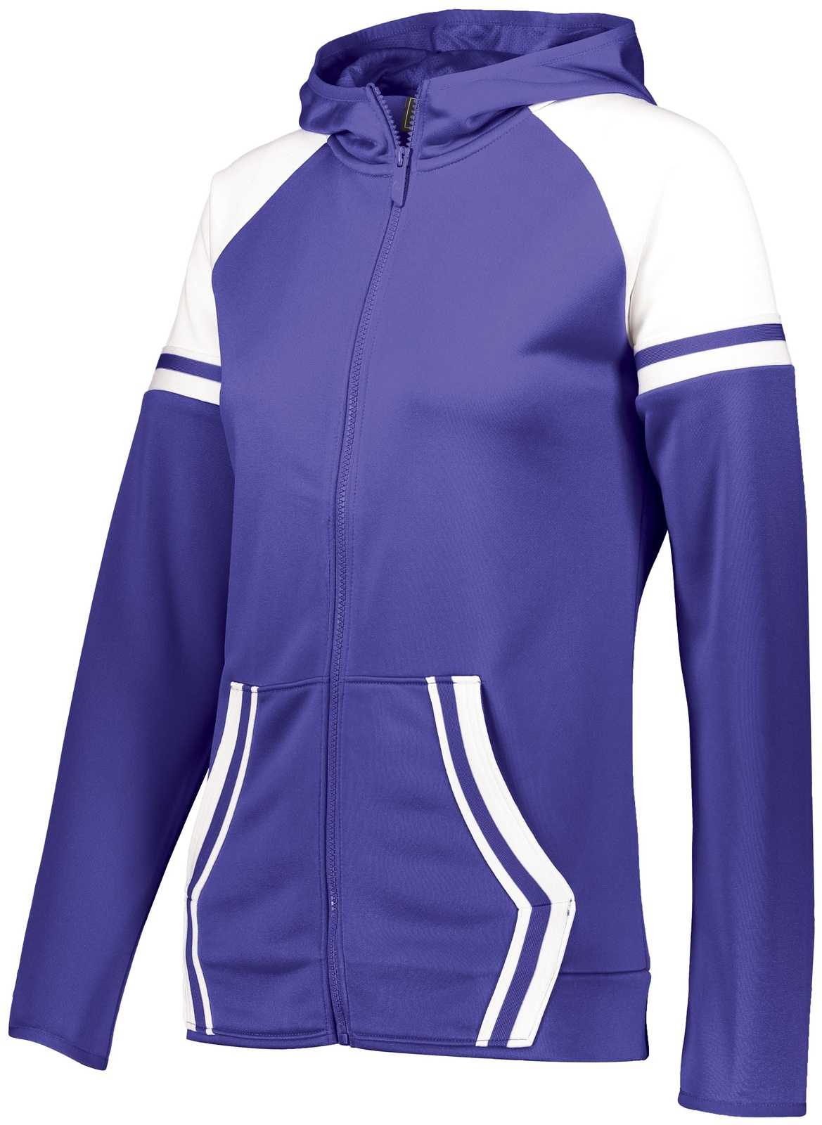 Holloway 229761 Ladies Retro Grade Jacket - Purple White - HIT a Double