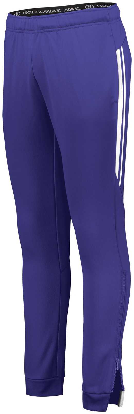 Holloway 229762 Ladies Retro Grade Pant - Purple White - HIT a Double