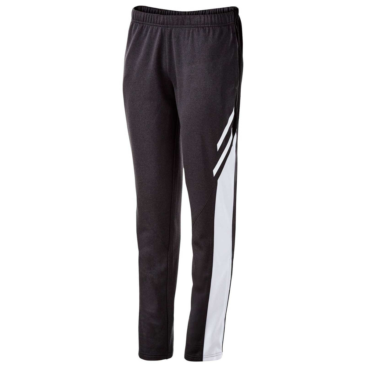 Holloway 229770 Ladies&#39; Flux Tapered Leg Pant - Black White White - HIT a Double