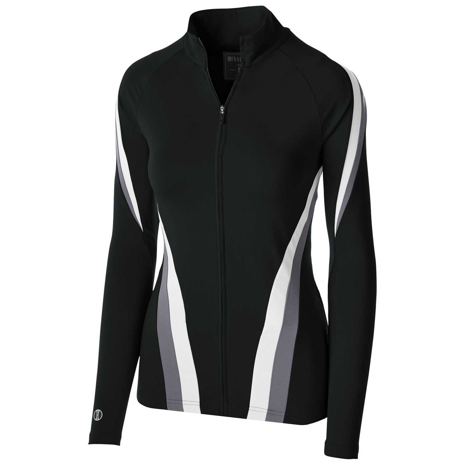Holloway 229772 Ladies' Aerial Jacket - Black Graphite White - HIT a Double