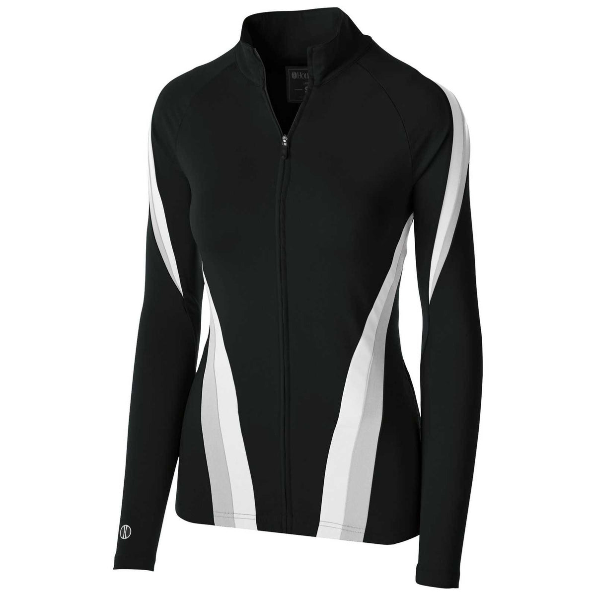 Holloway 229772 Ladies&#39; Aerial Jacket - Black Silver White - HIT a Double