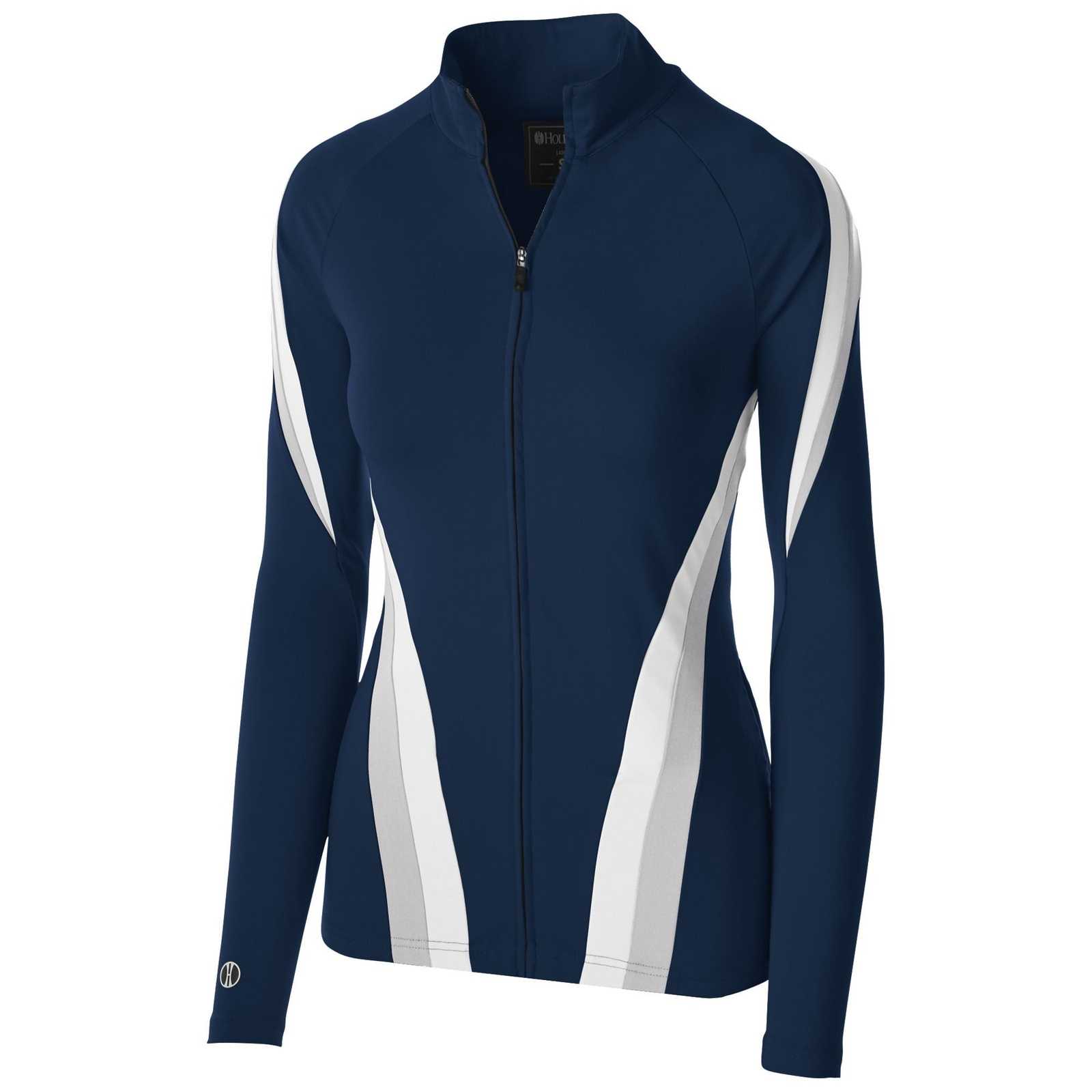 Holloway 229772 Ladies' Aerial Jacket - Navy Silver White - HIT a Double