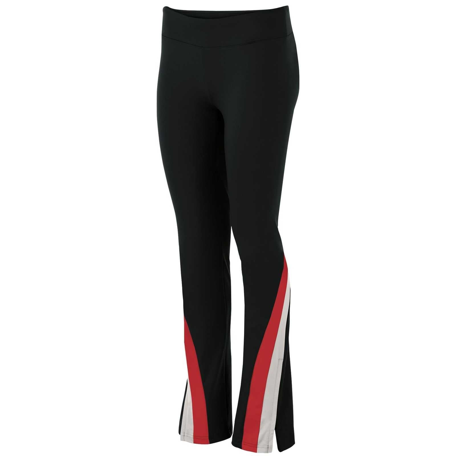 Holloway 229773 Ladies' Aerial Pant - Black Silver Scarlet - HIT a Double