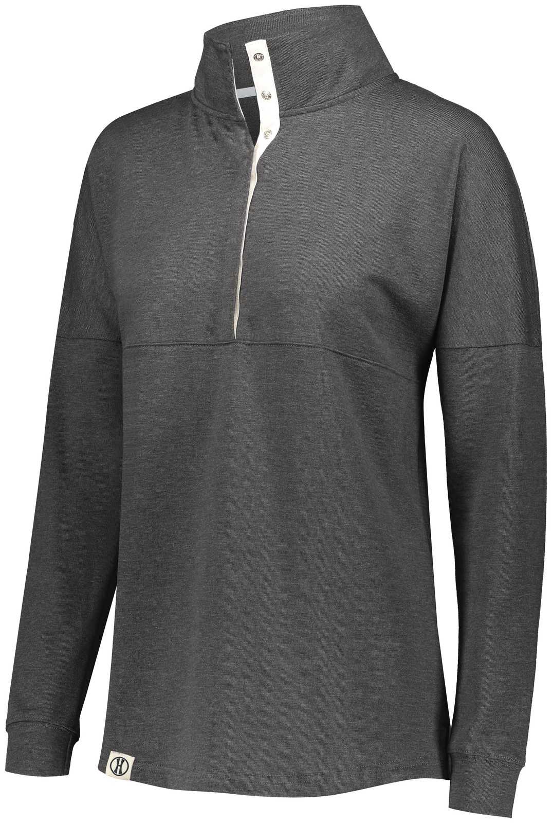 Holloway 229775 Ladies Sophomore Pullover - Black Heather - HIT a Double