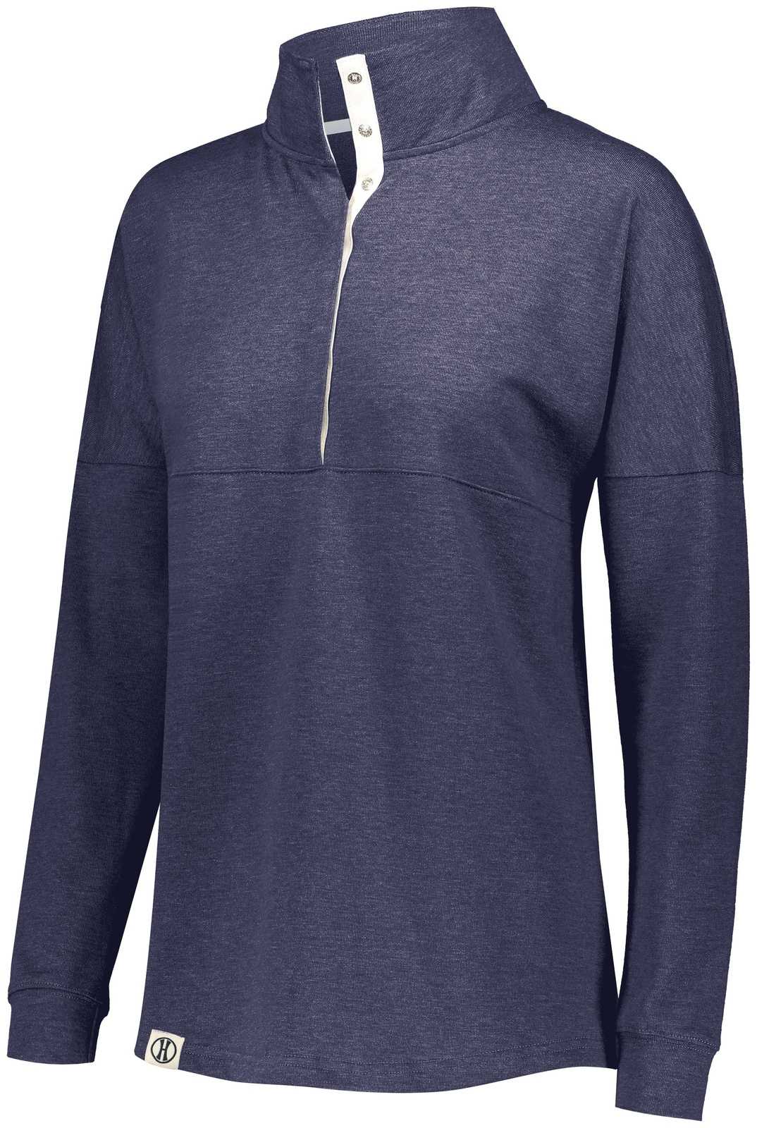 Holloway 229775 Ladies Sophomore Pullover - Navy Heather - HIT a Double