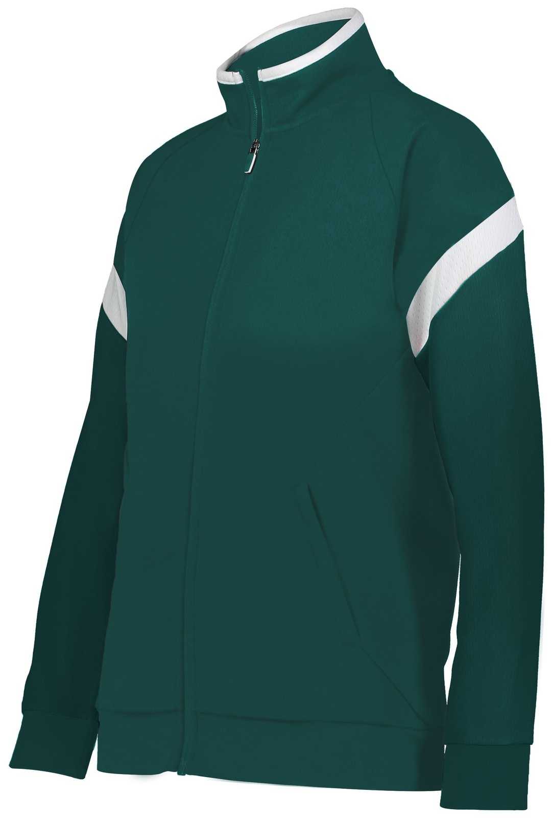 Holloway 229779 Ladies Limitless Jacket - Dark Green White - HIT a Double