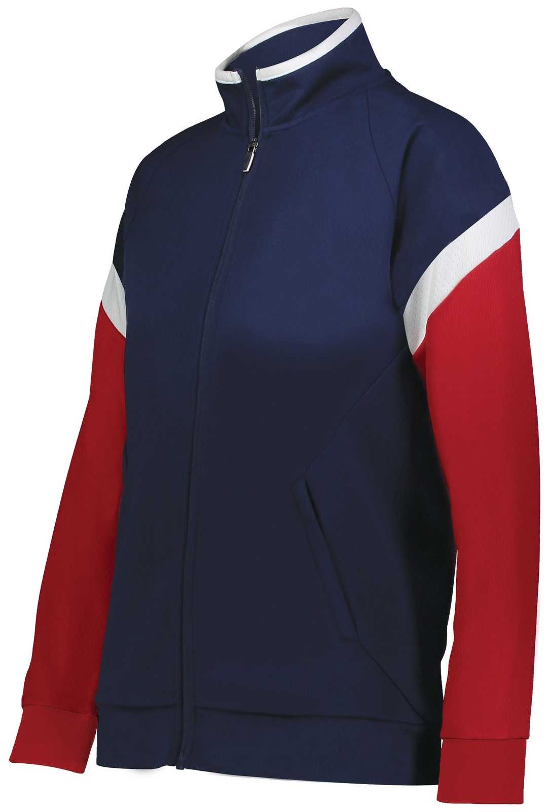 Holloway 229779 Ladies Limitless Jacket - Navy White Scarlet - HIT a Double