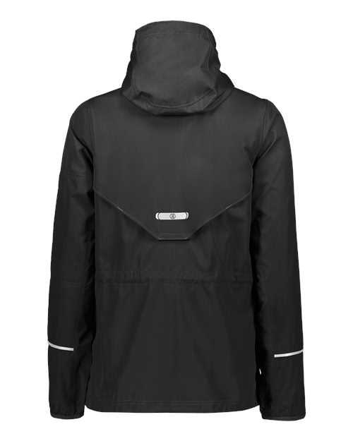 Holloway 229782 Women&#39;s Packable Hooded Jacket - Black - HIT a Double