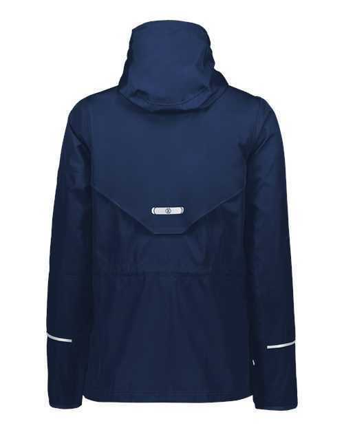 Holloway 229782 Women's Packable Hooded Jacket - Navy - HIT a Double