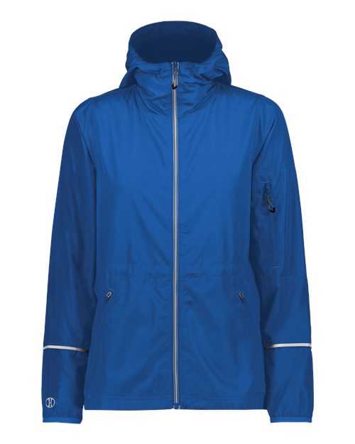 Holloway 229782 Women's Packable Hooded Jacket - Royal - HIT a Double