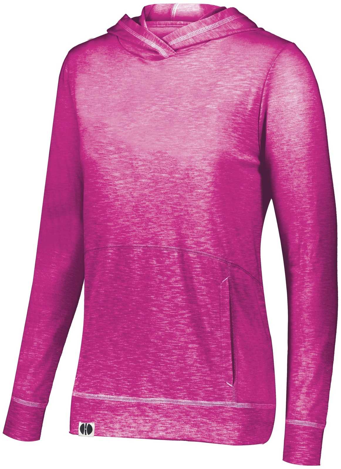 Holloway 229785 Ladies Journey Hoodie - Power Pink - HIT a Double