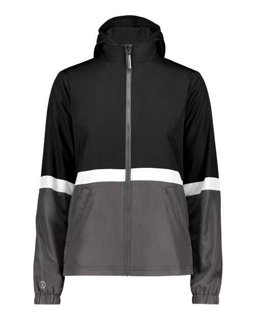 Holloway 229787 Women's Turnabout Reversible Hooded Jacket - Black Carbon - HIT a Double
