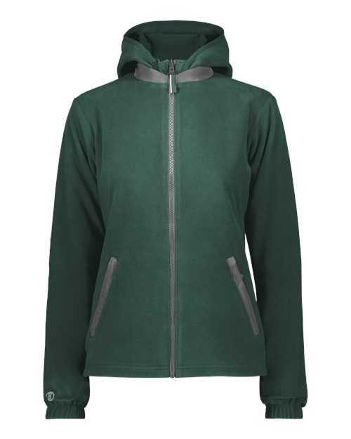 Holloway 229787 Women&#39;s Turnabout Reversible Hooded Jacket - Dark Green Carbon - HIT a Double