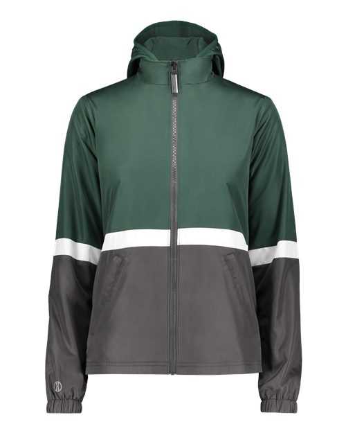 Holloway 229787 Women's Turnabout Reversible Hooded Jacket - Dark Green Carbon - HIT a Double