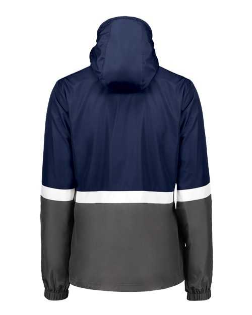Holloway 229787 Women&#39;s Turnabout Reversible Hooded Jacket - Navy Carbon - HIT a Double