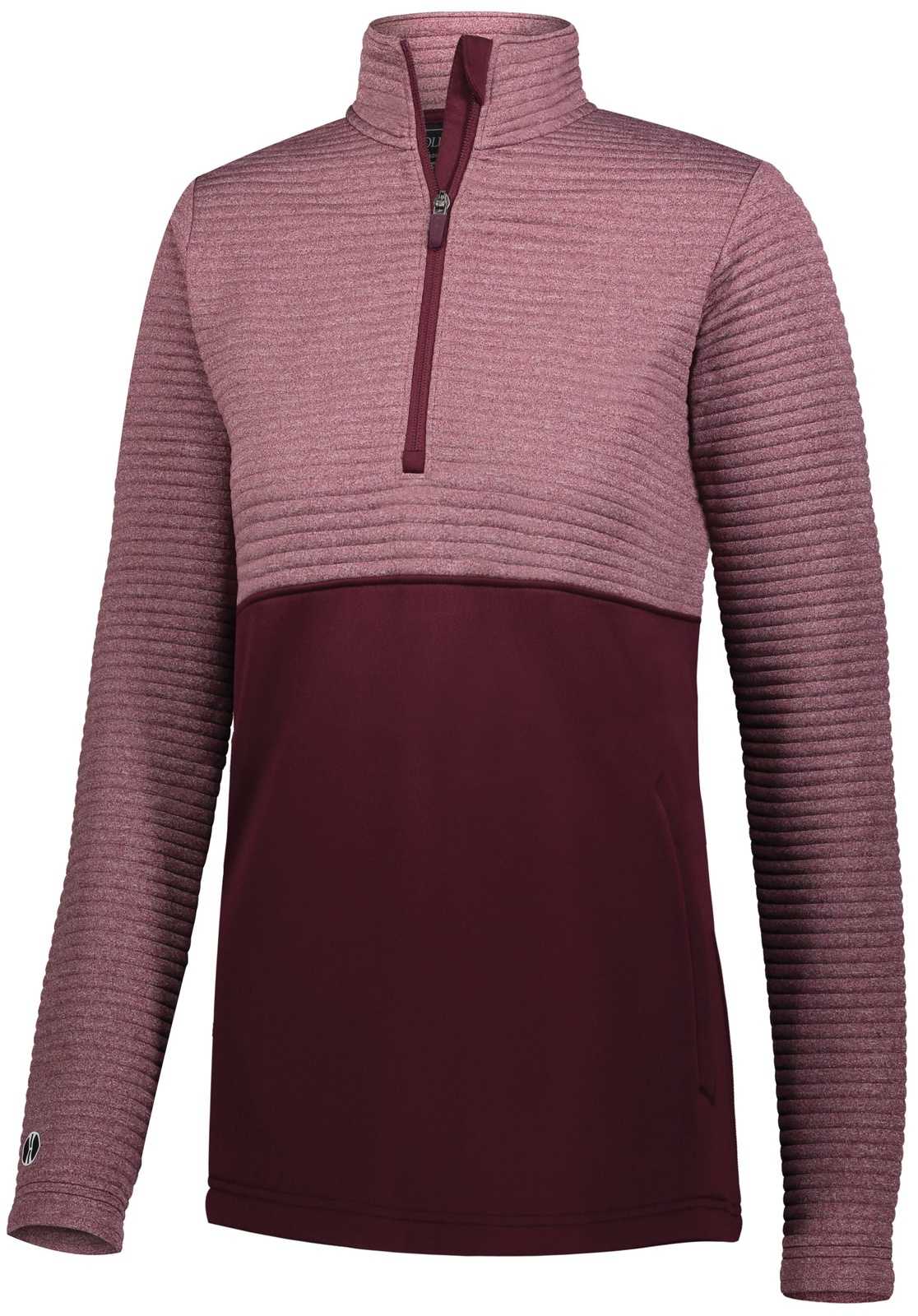 Holloway 229794 Ladies 3D Regulate Pullover - Maroon Heather Maroon - HIT a Double