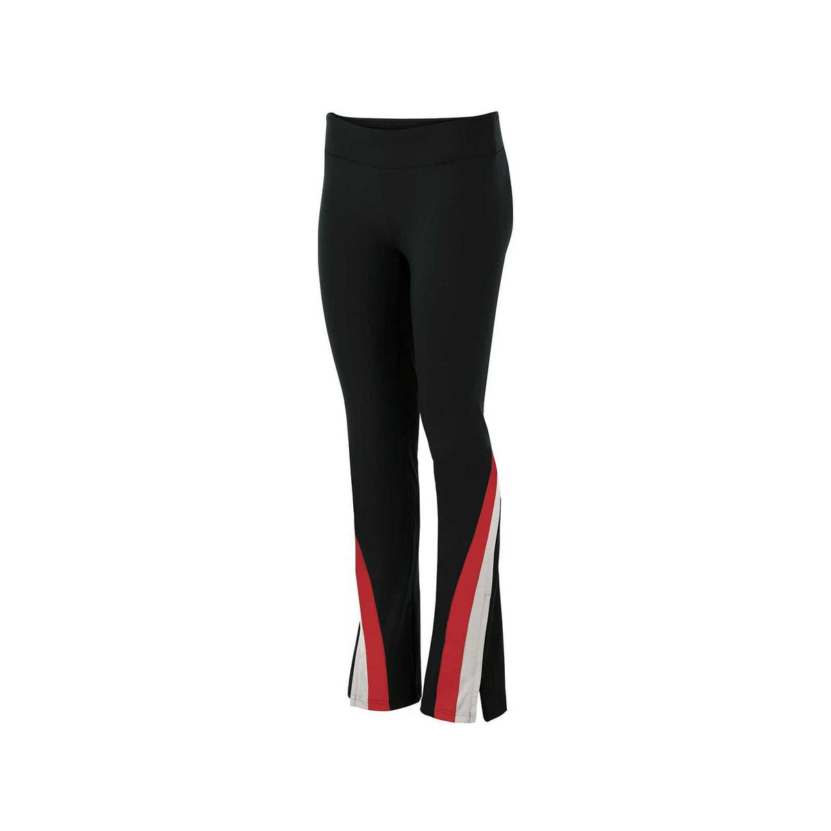 Holloway 229973 Girls&#39; Aerial Pant - Black Silver Scarlet - HIT a Double