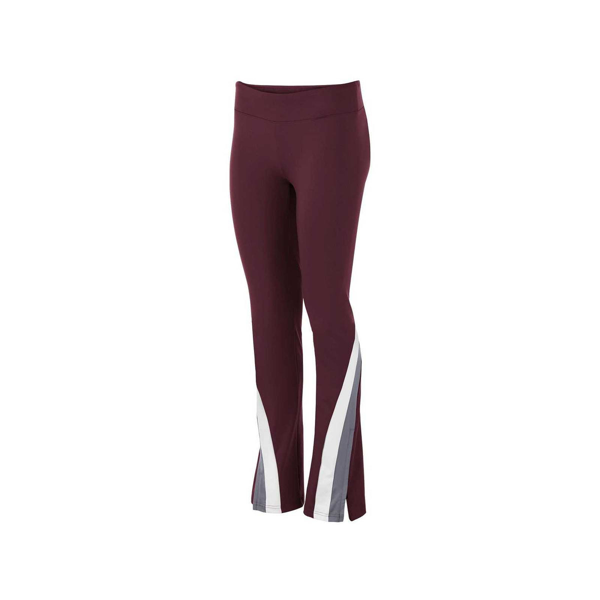 Holloway 229973 Girls&#39; Aerial Pant - Maroon Graphite White - HIT a Double