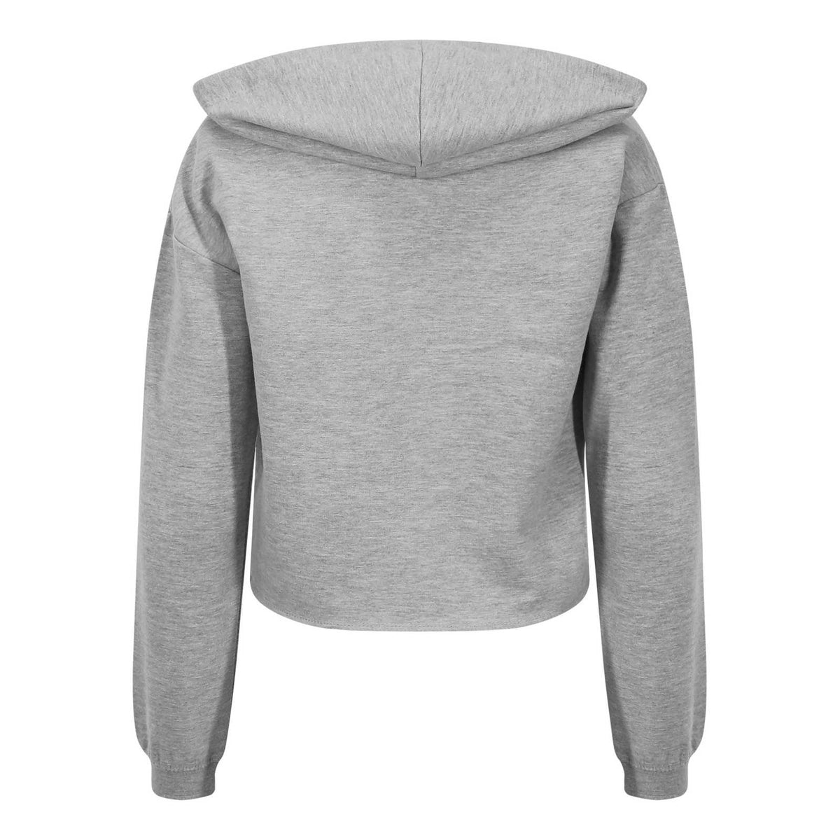 Just Hoods JHA016 Girlie Cropped Hoodie - Heather Gray - HIT a Double