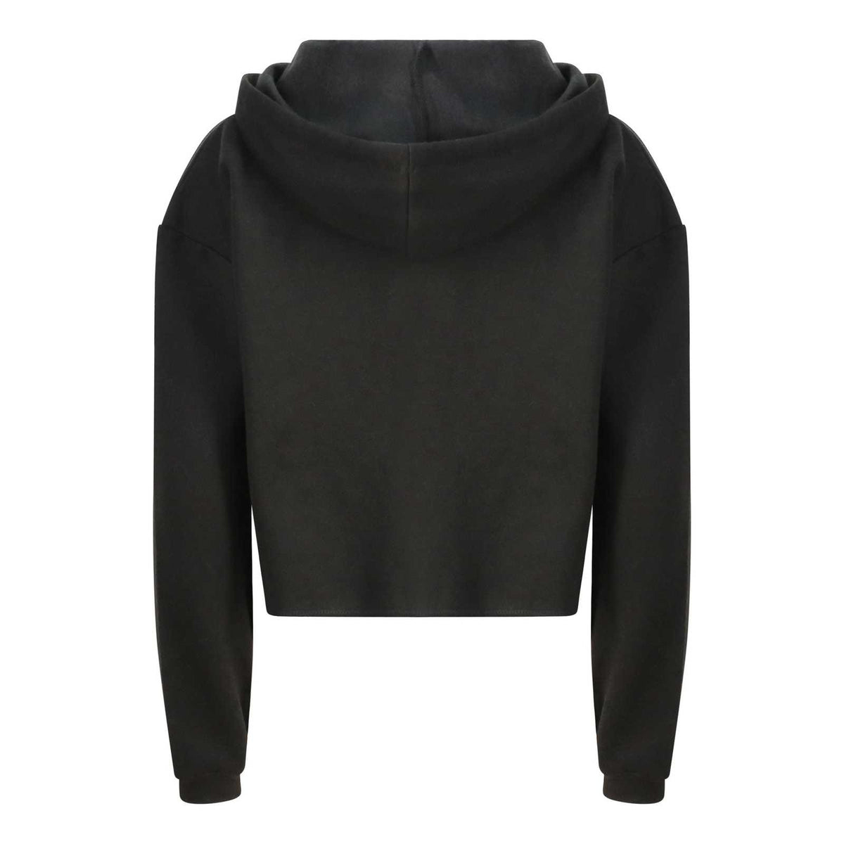 Just Hoods JHA016 Girlie Cropped Hoodie - Jet Black - HIT a Double