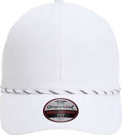 Imperial 6054 The Habanero Performance Rope Cap - White - HIT a Double - 1