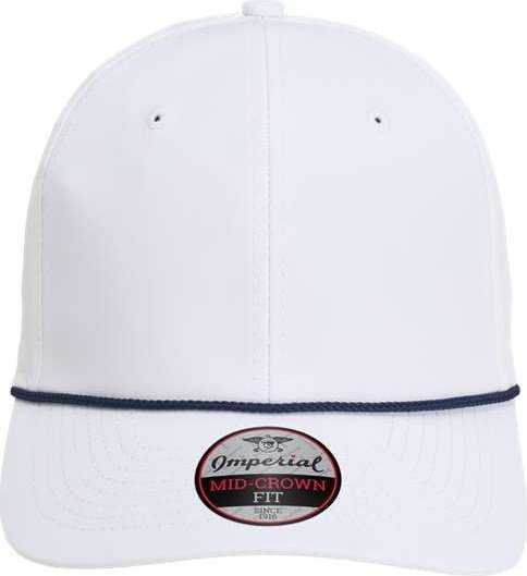Imperial 7054 The Wingman Cap - White/ Navy - HIT a Double - 1