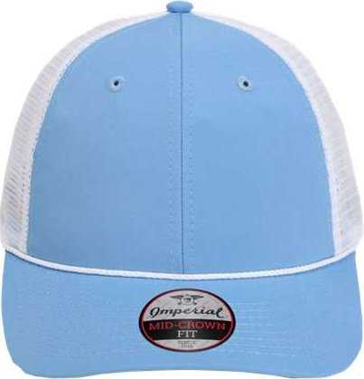 Imperial 7055 The Night Owl Performance Rope Cap - Powder Blue/ White - HIT a Double - 1